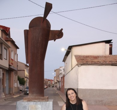 La escultura 'Palas Atenea' sale del almacén 17 años después y vuele al museo al aire libre de Ceutí