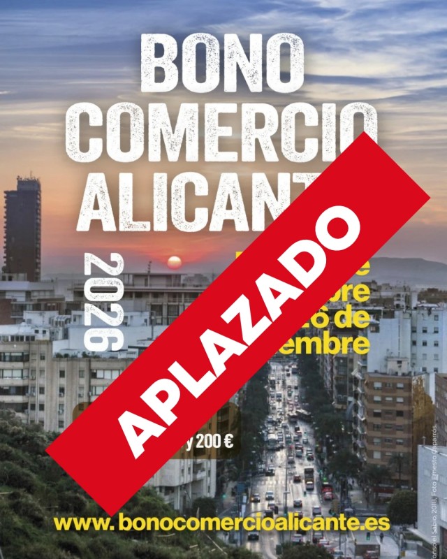 Alicante aplaza el bono comercio 2026 ante la alerta internacional de ciberseguridad 