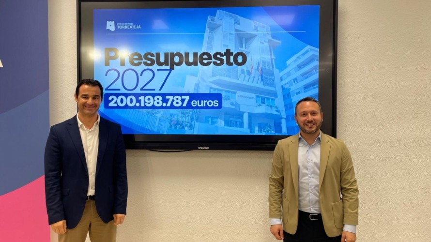 Torrevieja supera por primera vez los 200 millones de presupuesto para 2027 y prevé 47 en inversiones
