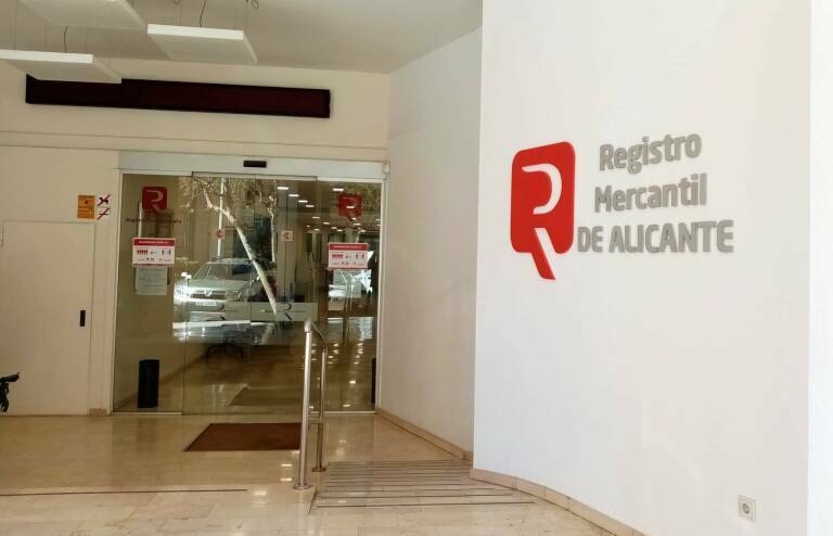 Entrada al Registro de lo Mercantil de Alicante