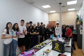 Veracruz arropa a los tres campeones del centro alcantarillero MMM Academy que representarán a España en la final mundial de robótica 