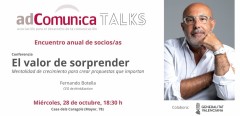 Fernando Botella impartirá una charla sobre liderazgo y pensamiento creativo en el encuentro de socios de adComunica