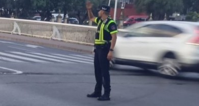 Un apagón deja sin semáforos varias de las principales arterias de Murcia y complica el tráfico y el tranvía