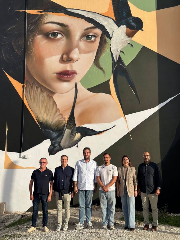 Así es el nuevo mural que embellece Cehegín, firmado por el artista Amado Skills