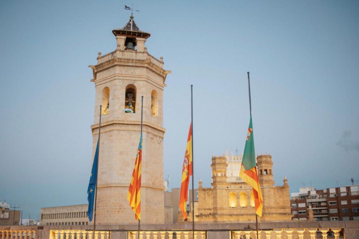 El Ayuntamiento de Castelló suspende las actividades municipales durante los tres días de luto 