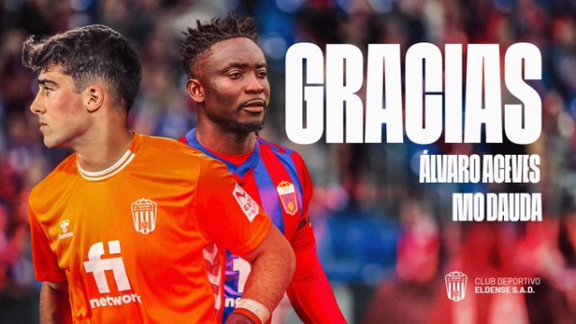Acevez y Dauda no seguirán en el Eldense y retornan a Valladolid y Tenerife
