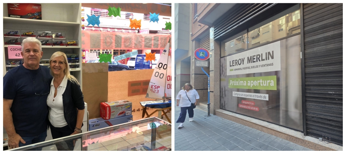 Juan Puche y Conchi González, en Mecamodel, y el futuro local de Leroy Merlin.