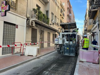 Elche afronta la recta final de las obras de Major del Pla con el asfaltado y cortes de tráfico la próxima semana