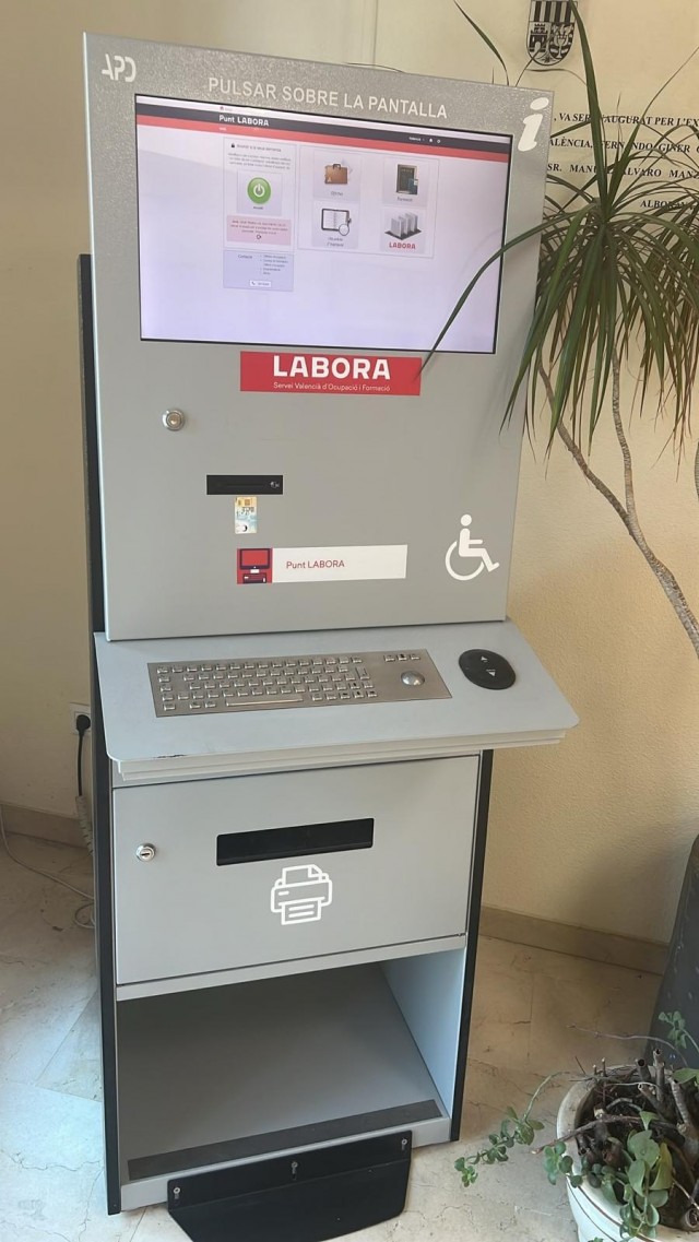Alboraya renueva por segunda vez el convenio con LABORA para mantener el servicio del cajero Punt Labora en la ADL