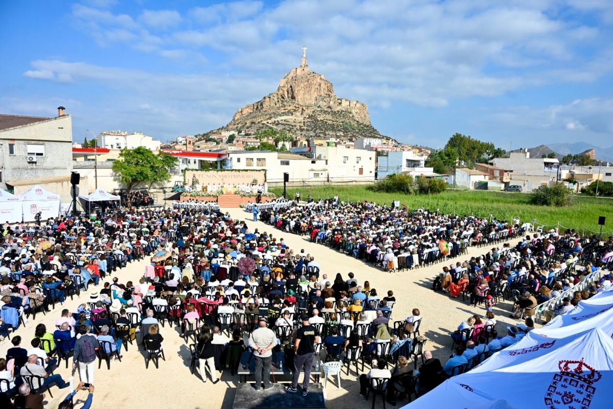 Centenario de la consagración al Sagrado Corazón de Jesús, en Monteagudo. - FOTO: AYUNTAMENTO DE MURCIA Centenario de la consagración al Sagrado Corazón de Jesús, en Monteagudo.