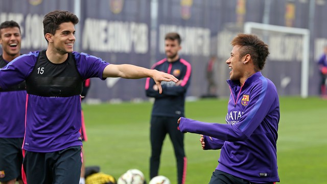 Piqué, Alba, Bartra y Busquets se reincorporan a los entrenamientos