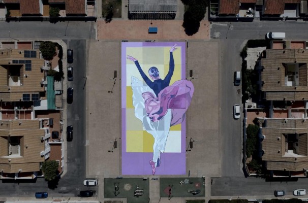 La obra 'Aire' del artista Sbah, mejor mural del Mundo del mes de mayo y se encuentra en San Javier

