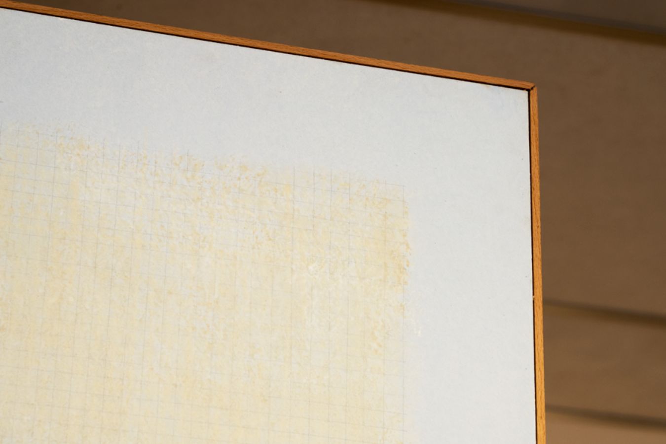 Detalle de la obra 'Imagen-tiempo (lapislázuli, estructura, oro)' de Salvador Jiménez-Donaire, ganadora del 27º Premio Nacional de Pintura Fundación Mainel - 