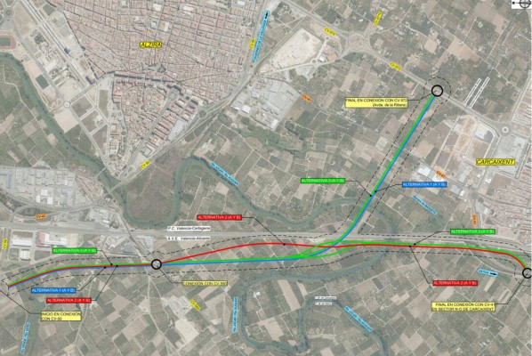 Carcaixent mantendrá sus accesos a Alzira y a la CV-50 pese a las obras del puente de Xàtiva