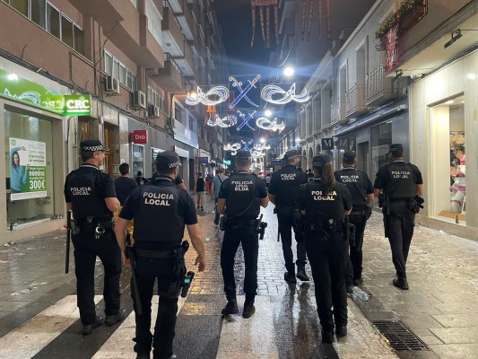 Descienden un 20,6% las incidencias atendidas por la Policía Local de Elda durante Moros y Cristianos