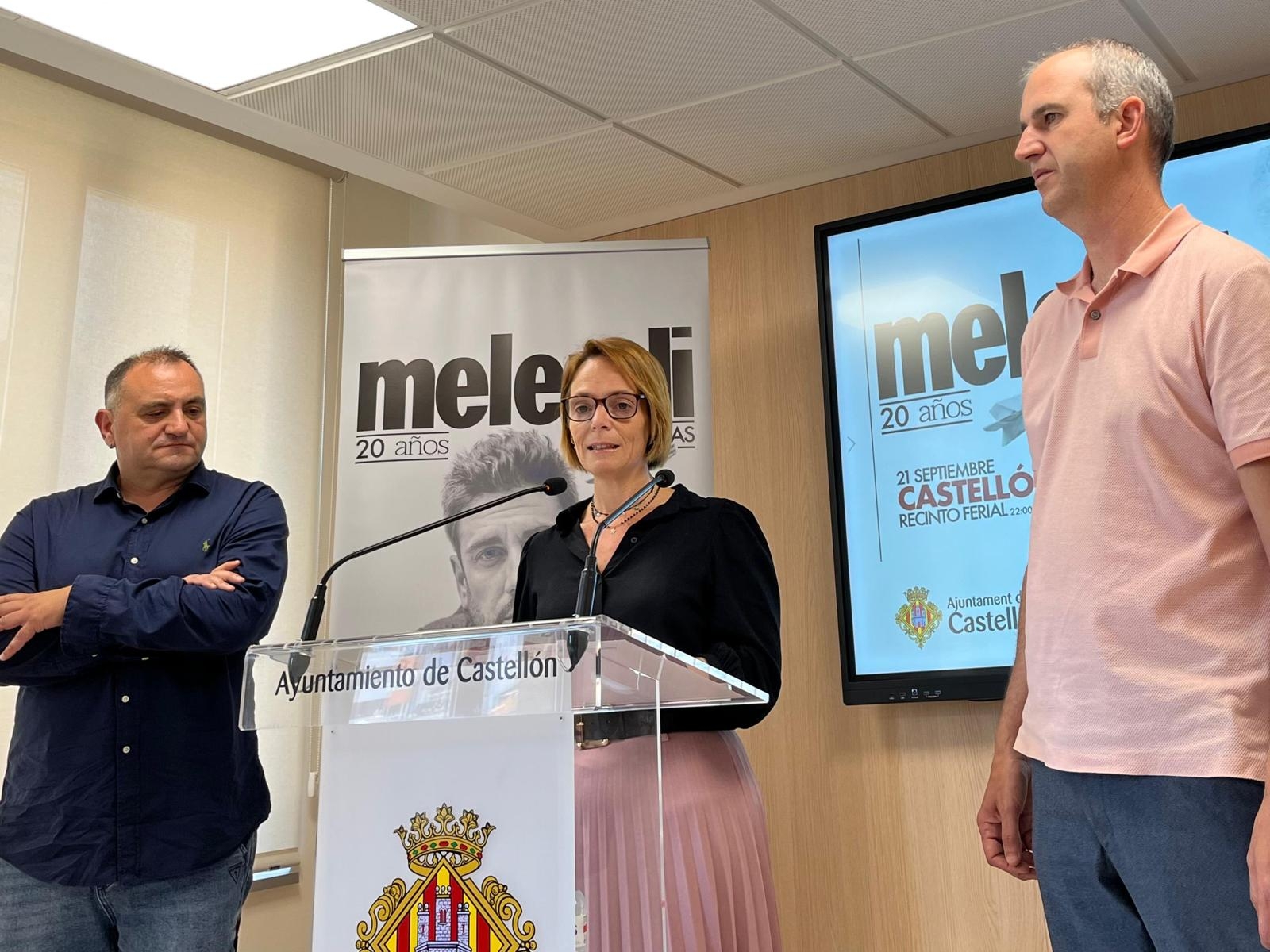 Melendi aterriza el 21 de septiembre en Castelló: espera reunir a 20.000 personas