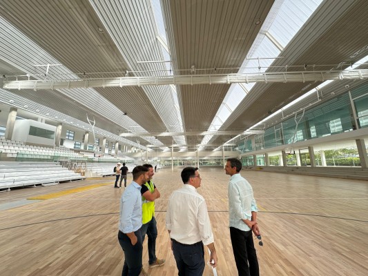 Las obras del pabellón de San Vicente entran en su fase final; se inaugurará en los próximos meses
