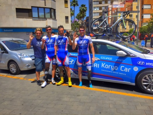 Éxito del equipo Hyundai Koryo Car Cycling Team‏
