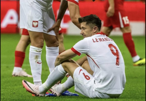 Robert Lewandowski se lesiona con Polonia antes de la Eurocopa