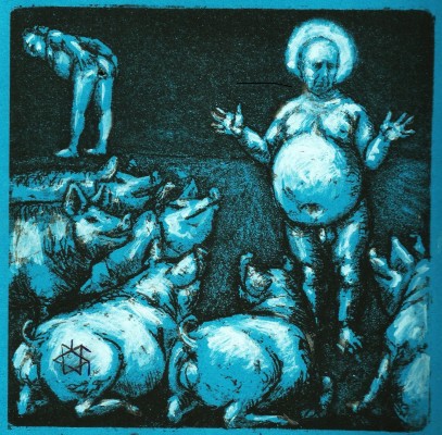 El artista molinense Pepe Yagües desnuda al Papa Francisco como parte de una utopía que expone en Nápoles