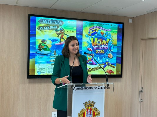 Turismo presenta dos parques acuáticos para llevar el ocio a las playas de Castelló este verano