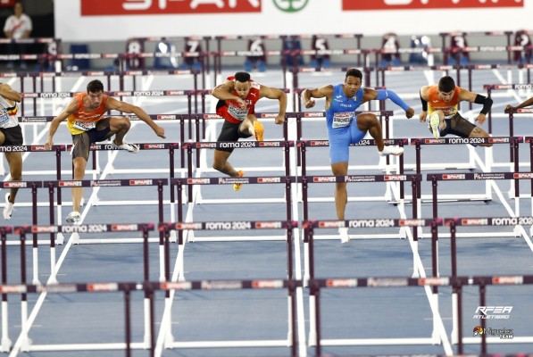 Quique Llopis, plata en los 110 metros vallas de los Europeos de atletismo de Roma
