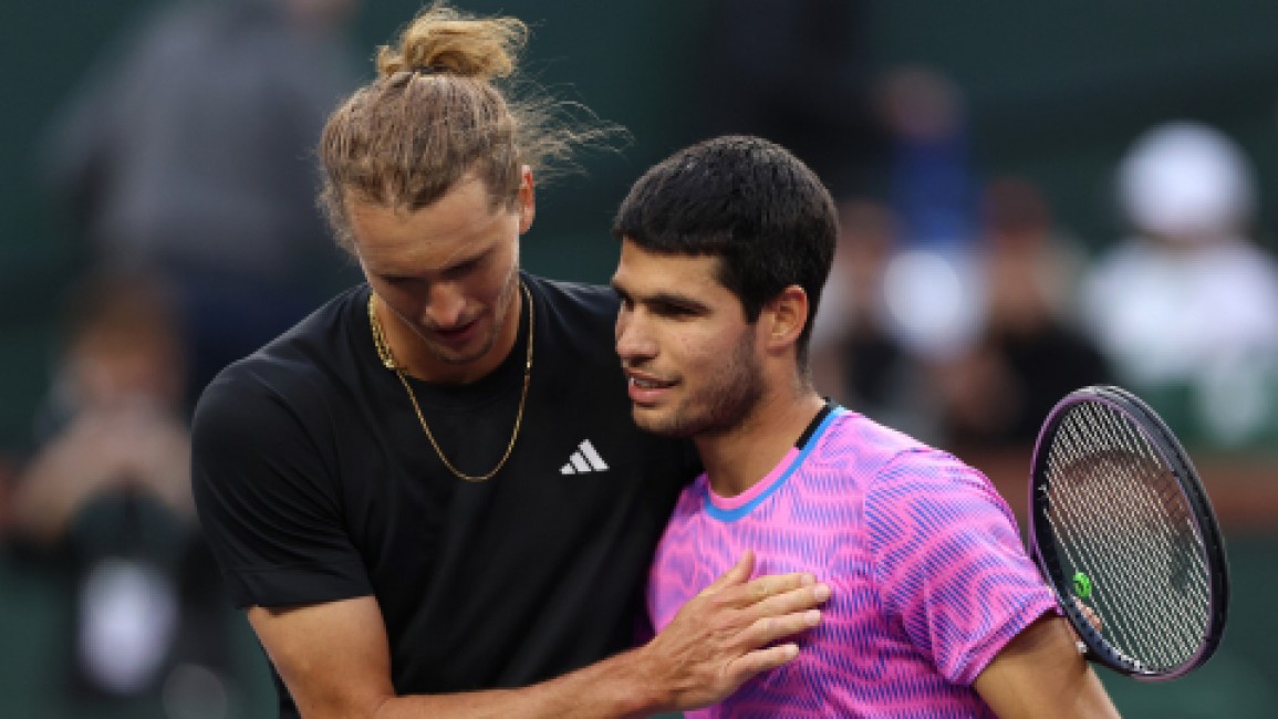Zverev y Alcaraz. Foto: ATP - 