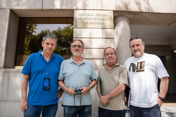 Trabajadores de la Agencia Tributaria levantan su encierro en la sede de Madrid
