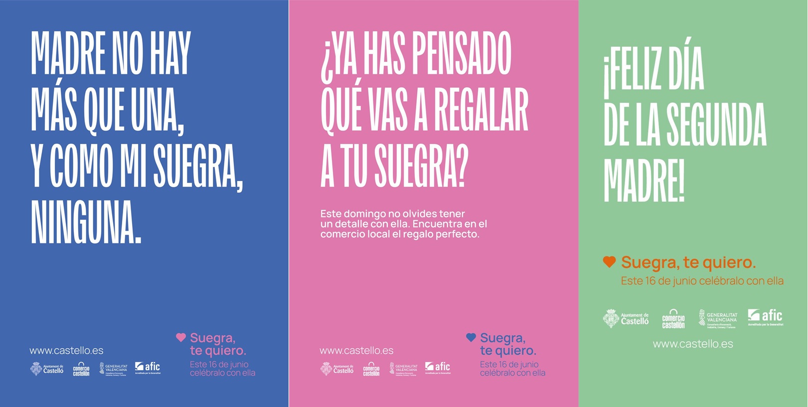 Castelló rectifica y elimina las frases polémicas de la campaña del Día de la Suegra