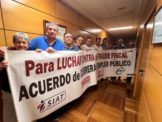 Delegados sindicales se encerrarán toda la noche en la Dirección General de la Agencia Tributaria

