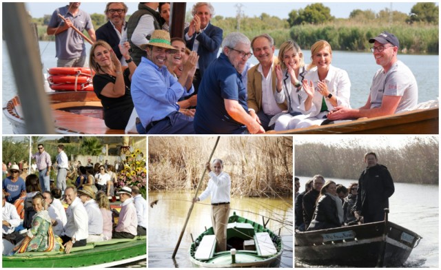Mazón ya tiene su foto en barca por l'Albufera