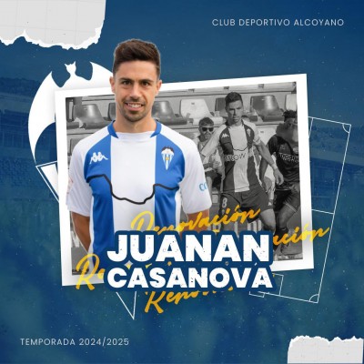 Juanan Casanova, primera renovación del Alcoyano

