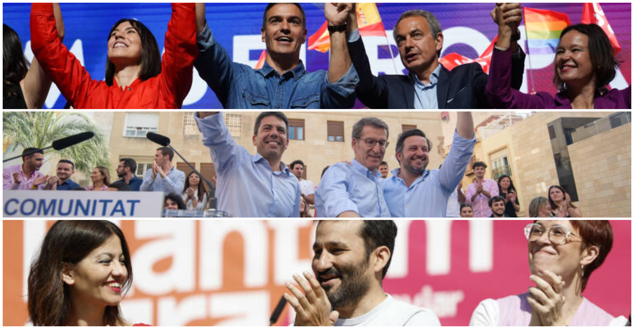 Plaza de la Virgen, Parque de Cabecera, Petxina... así acabarán los partidos la campaña europea