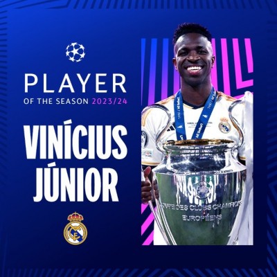Vinicius Junior, declarado jugador de la temporada; Bellingham mejor joven