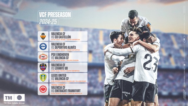 El Valencia CF anuncia tres amistosos 