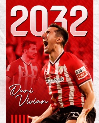Dani Vivian renueva su contrato con el Athletic Club hasta 2032