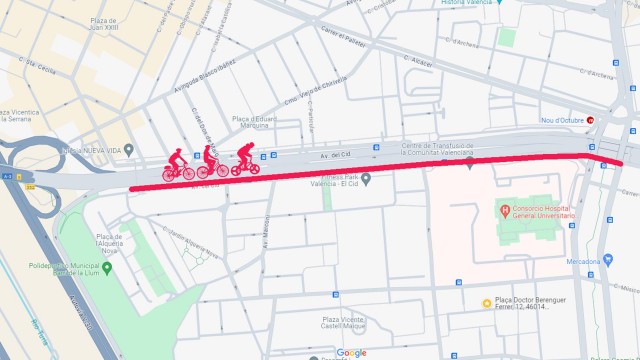 Pavasal se adjudica la construcción del último tramo del carril bici de la avenida del Cid