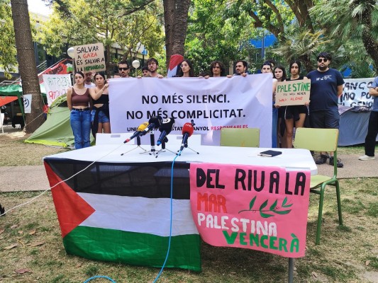 Acampada por Palestina de la UV pide un grupo de trabajo para que las medidas 