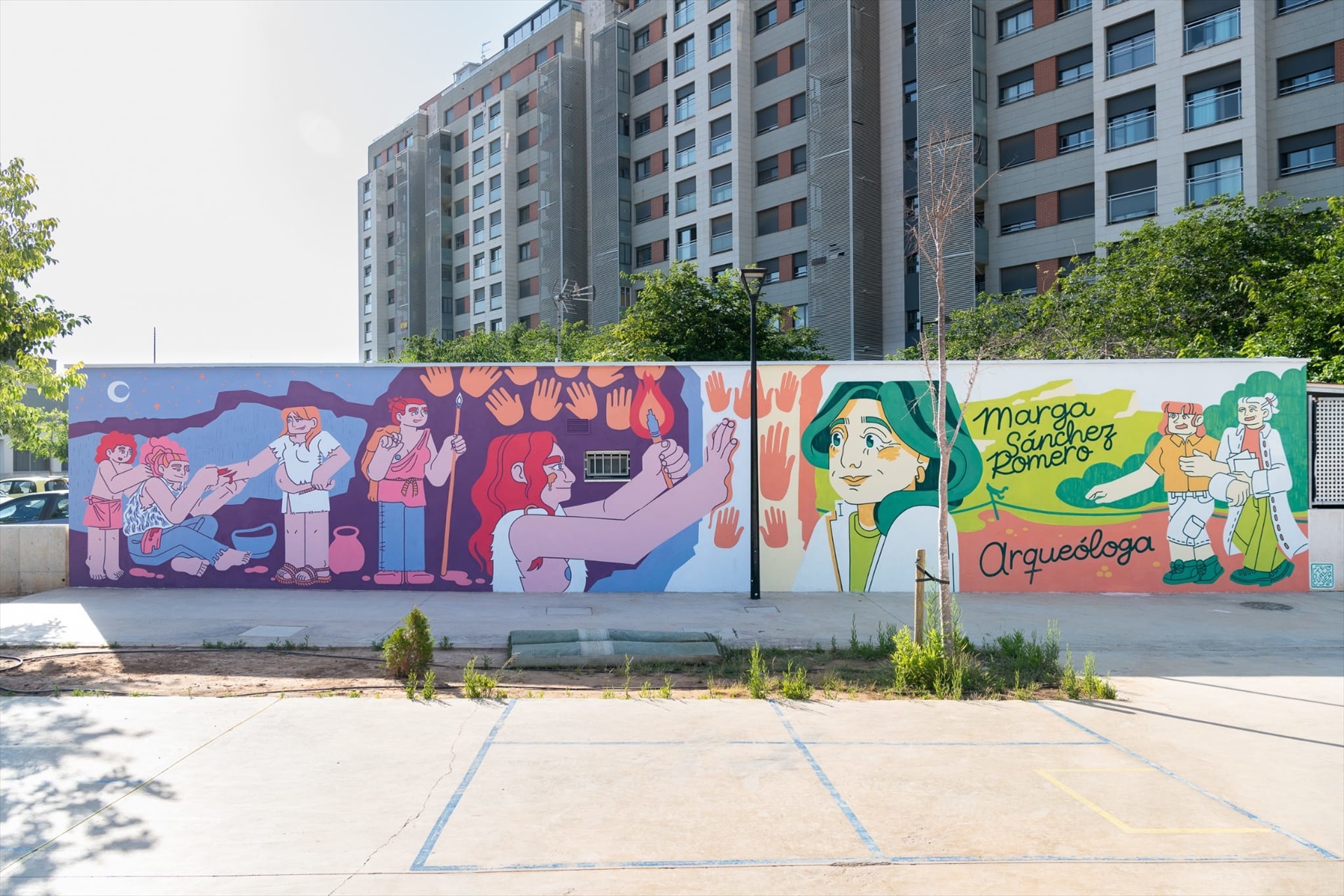València homenajea a la arqueóloga Marga Sánchez con un nuevo mural de 'Dones de Ciència'