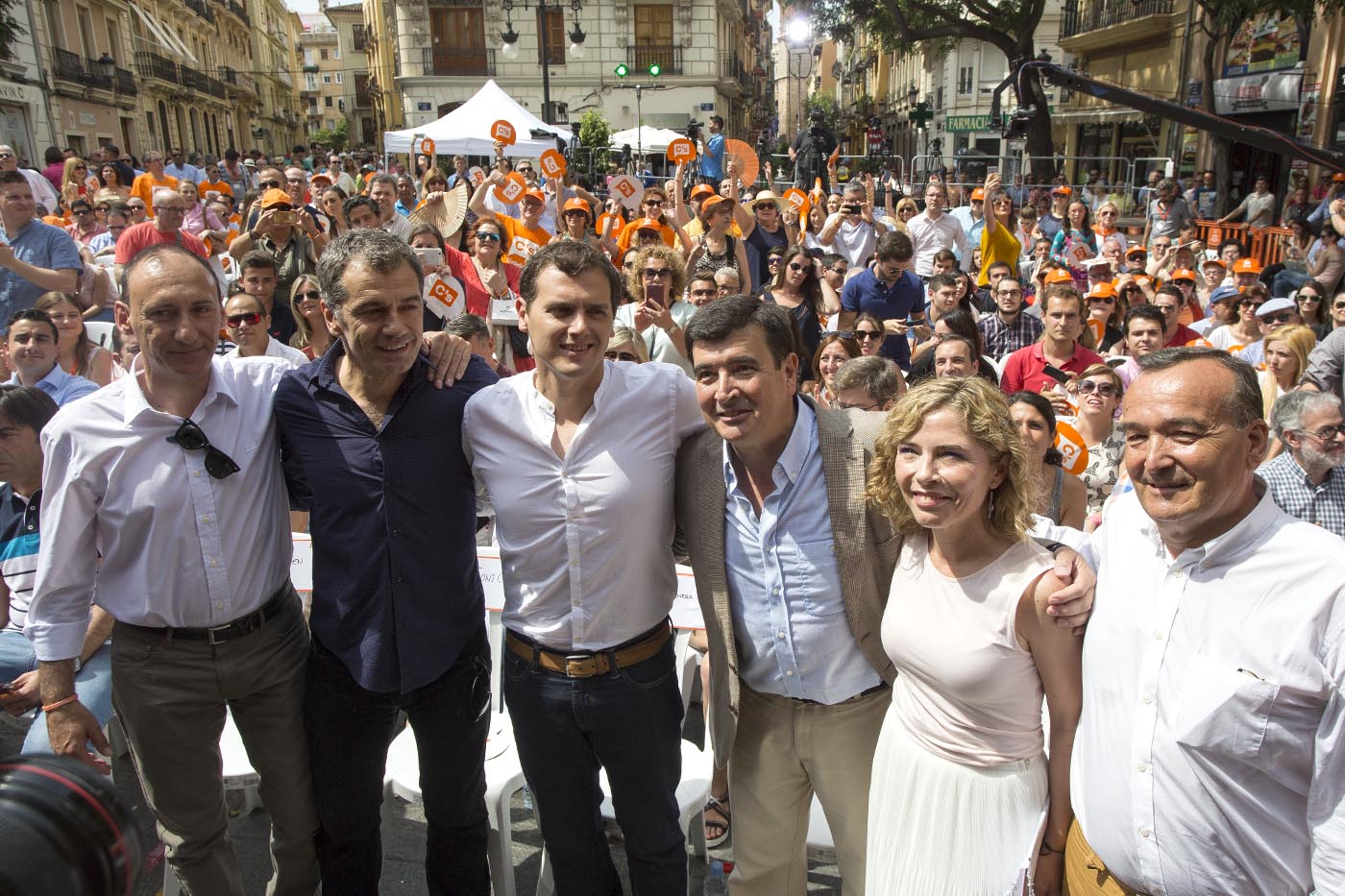 Mitin de Ciudadanos este domingo en Valencia. Foto: MARGA FERRER - 