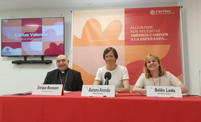 Cáritas Valencia acompaña a 54.317 personas en 2023, un 5% más que el año anterior