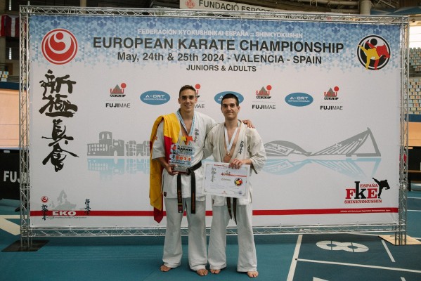 España cosecha tres medallas en el European Shin-Kyokushin Karate Championships de Valencia