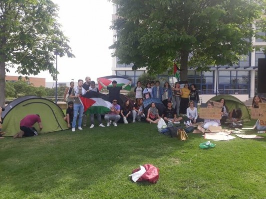 L’Assemblea d’Estudiants per Palestina de l’UJI incrementa
la seva activitat reivindicativa 