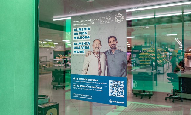 Los 33 supermercados de Mercadona en Castellón colaboran en la nueva recogida de alimentos