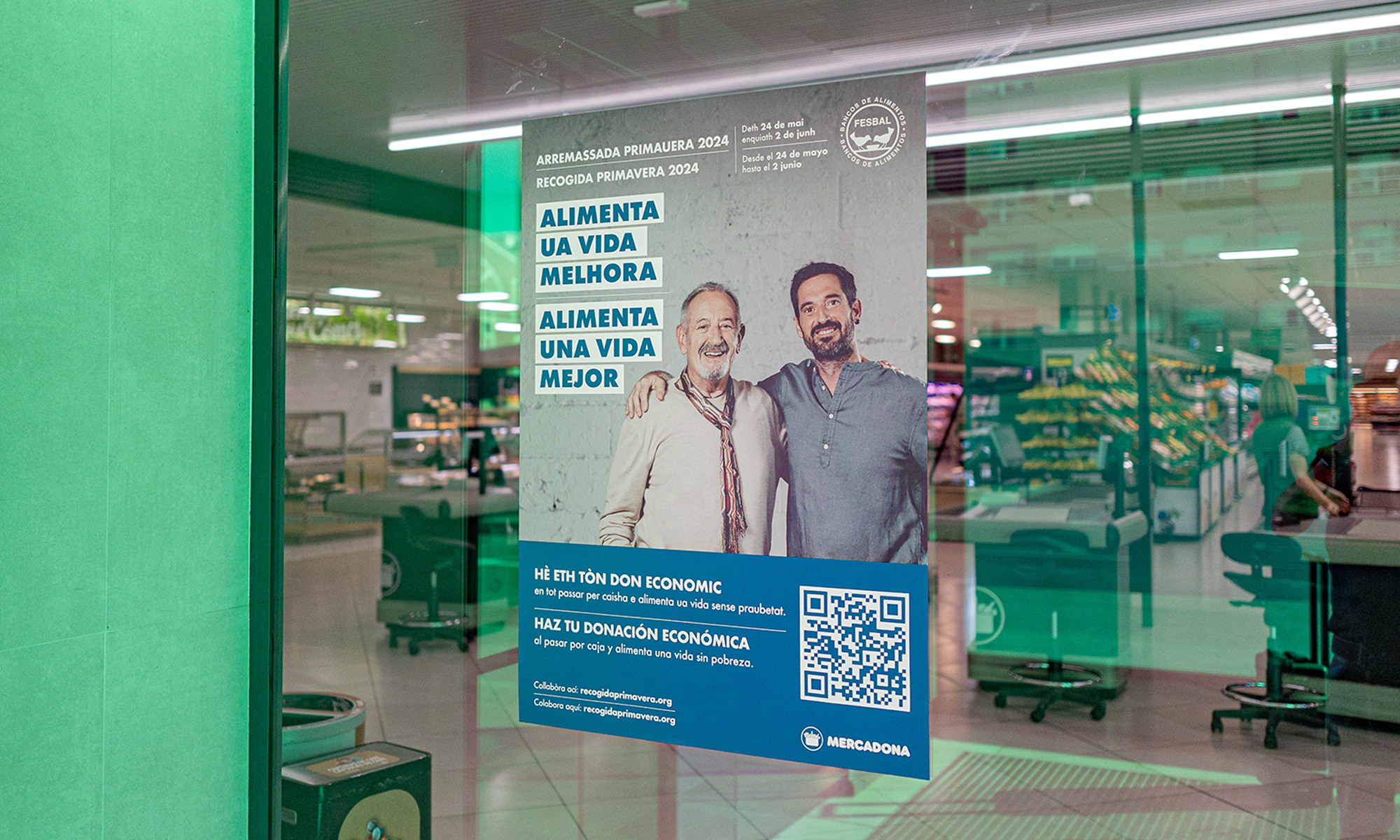 Los 33 supermercados de Mercadona en Castellón colaboran en la nueva recogida de alimentos