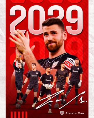 Unai Simón amplía su contrato con el Athletic Club hasta 2029
