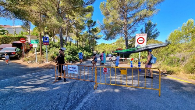El control de los accesos a la Cala de la Granadella y Portitxol de Xàbia empezará el día 1 de junio  