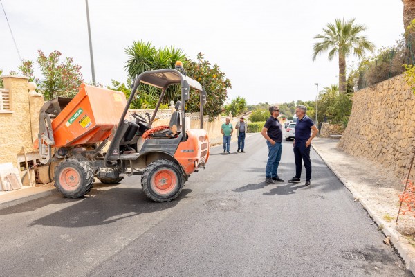 Termina la primera fase de las obras en la Urbanización Foia Blanca de l'Alfàs del Pi