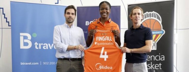 La ala-pívot Nadia Fingall, MVP de la final de Liga, renueva un año con el Valencia Basket

