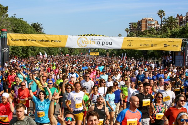 Todo listo para correr el domingo 
la Volta a peu València del centenario
